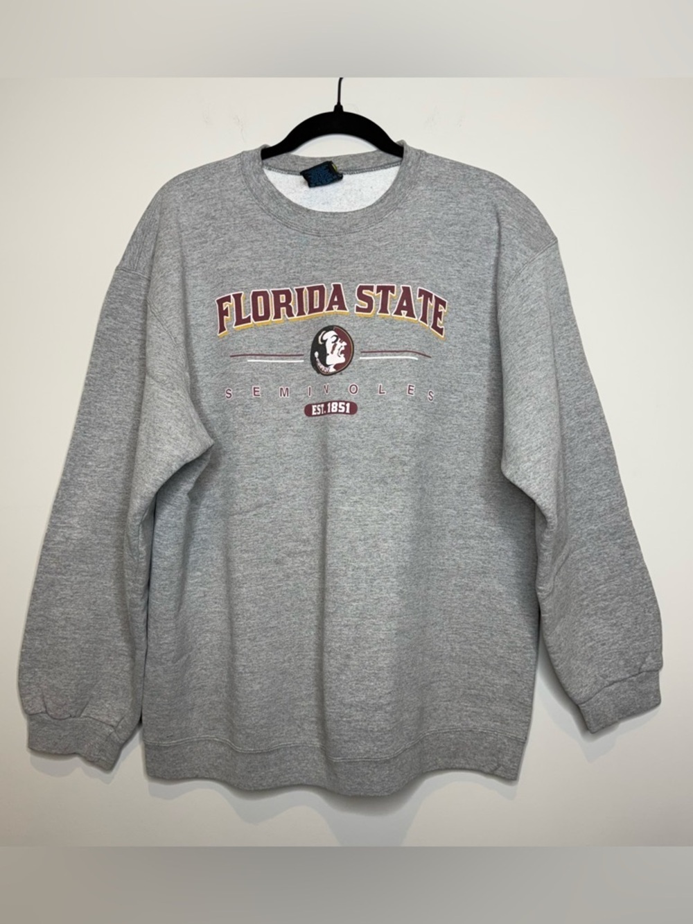 Florida State Gray Crewneck Sweatshirt - Collegiate Seminoles